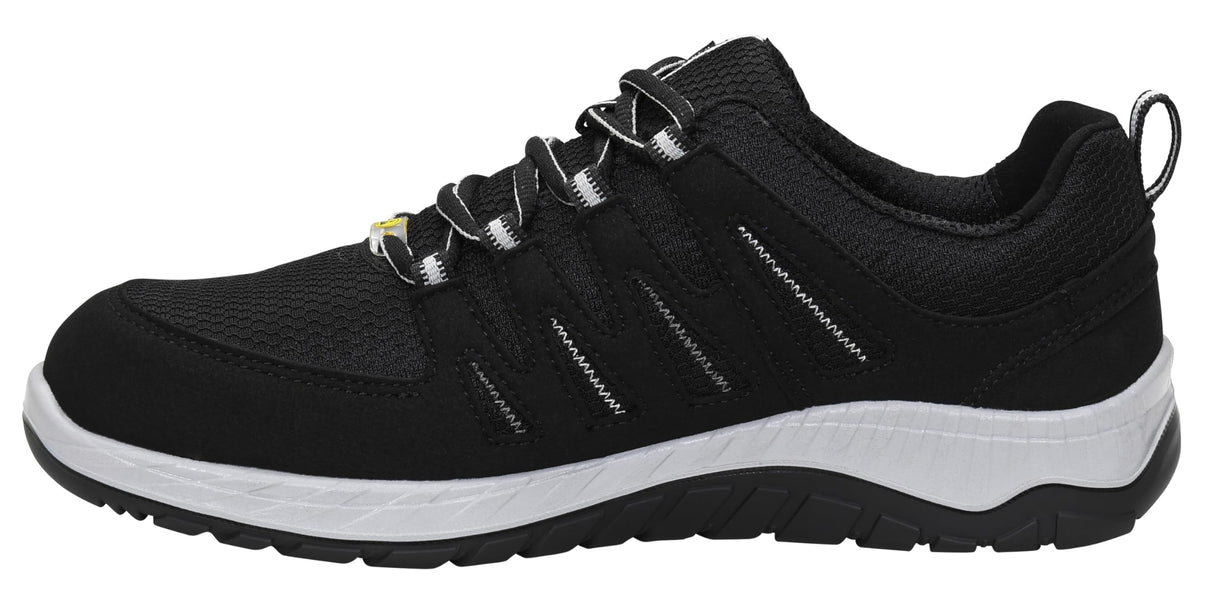 ELTEN Maddox Negro-Gris Low ESD S3S, Zapatos de Seguridad para Hombre, Ligero, Puntera de Acero, Material Superior: Textil, Forro Interior: Textil (Transpirable), Talla 46