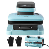 VEVOR Kit de Máquina de Prensa de Calor Automática, Prensa de Vaso, Máquina de Prensa de Camisetas Inteligente de 381 x 381 mm con Liberación Automática, Máquina de Prensa de Vaso, 0-250 ℃ 1330 W