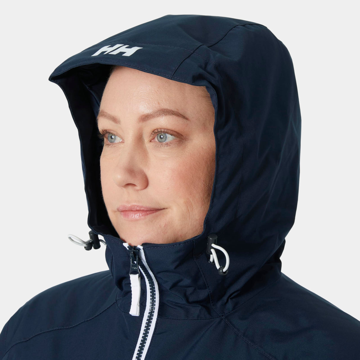 Helly Hansen Mujer Chubasquero Largo Belfast, S, Azul marino