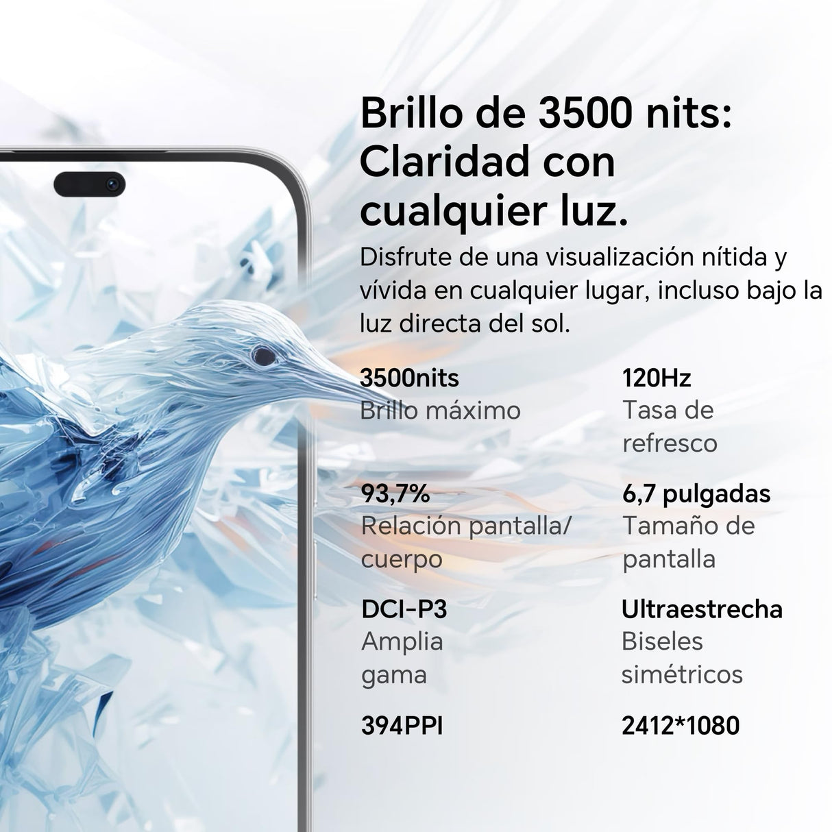 HONOR 400 Lite 5G - Smartphone de 8GB+256GB, Dual SIM NFC, 108MP con Botón con IA, 6.7'', Pantalla AMOLED con protección de la Vista, Batería de 5230mAh, IP65&SGS, MagicOS 9.0, Marrs Green