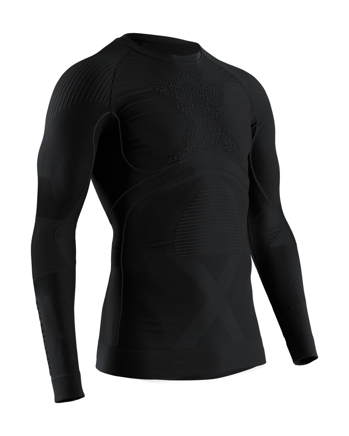 X-Bionic Energy Accumulator 4.0 Shirt Round Neck Long Sleeves Men Capa De Base Camiseta Funcional, Hombre, Black, M