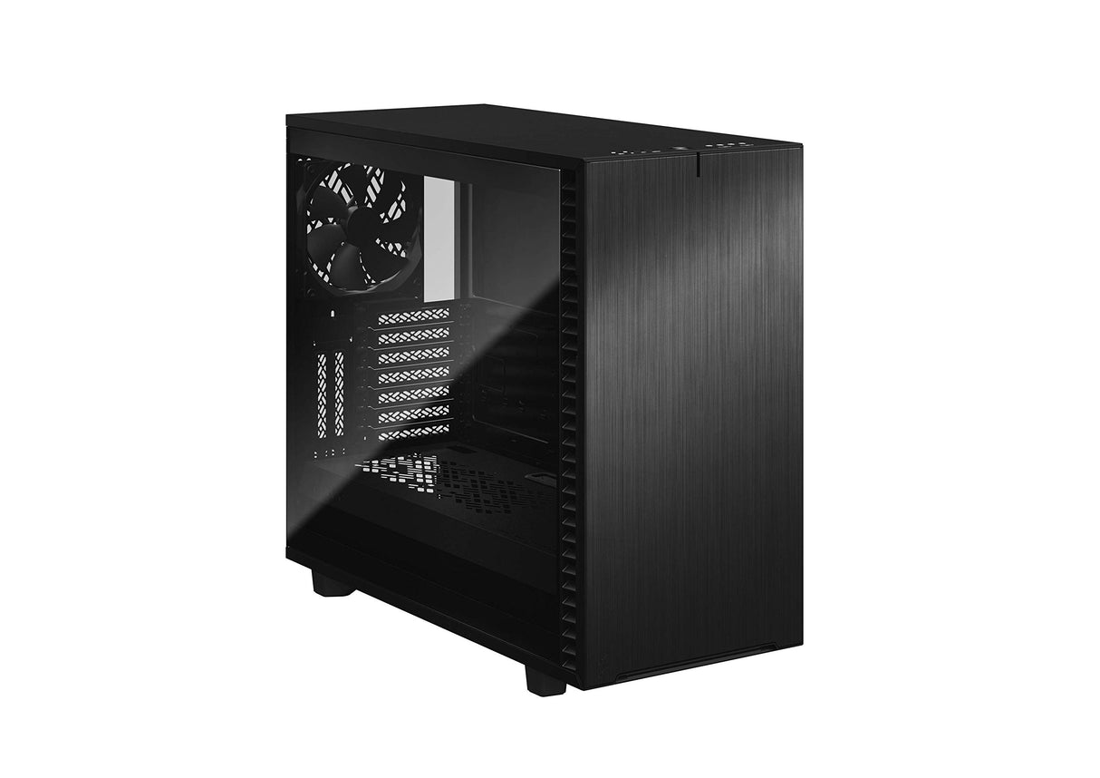 Fractal Design Define 7 Black Brushed Aluminum/Steel E,ATX Silent Modular Dark Tempered Glass Window Mid Tower Computer Case