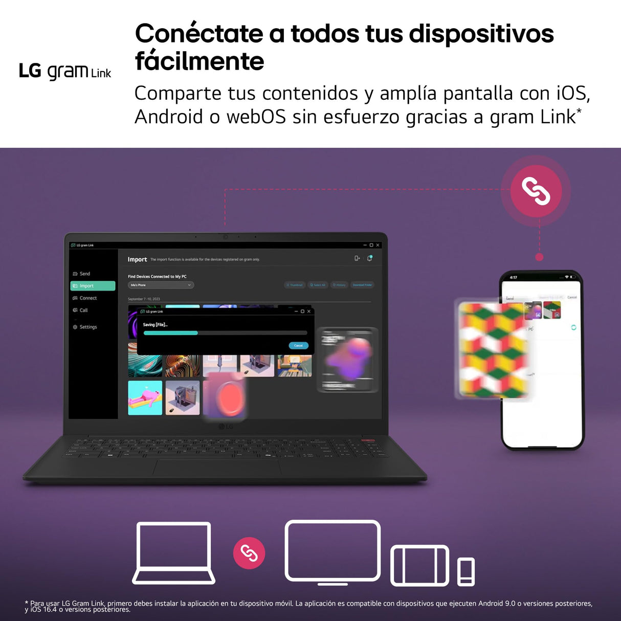 LG gram 14Z90U-G.AU88BN - Ordenador Portátil Ultraligero de 14" Intel Core Ultra 7 355, 3 GB RAM, 1 TB SSD, Intel Graphics (4Xe), IPS Antirreflejo, 1120g, 36.5h, Windows 11, Teclado ES, Negro