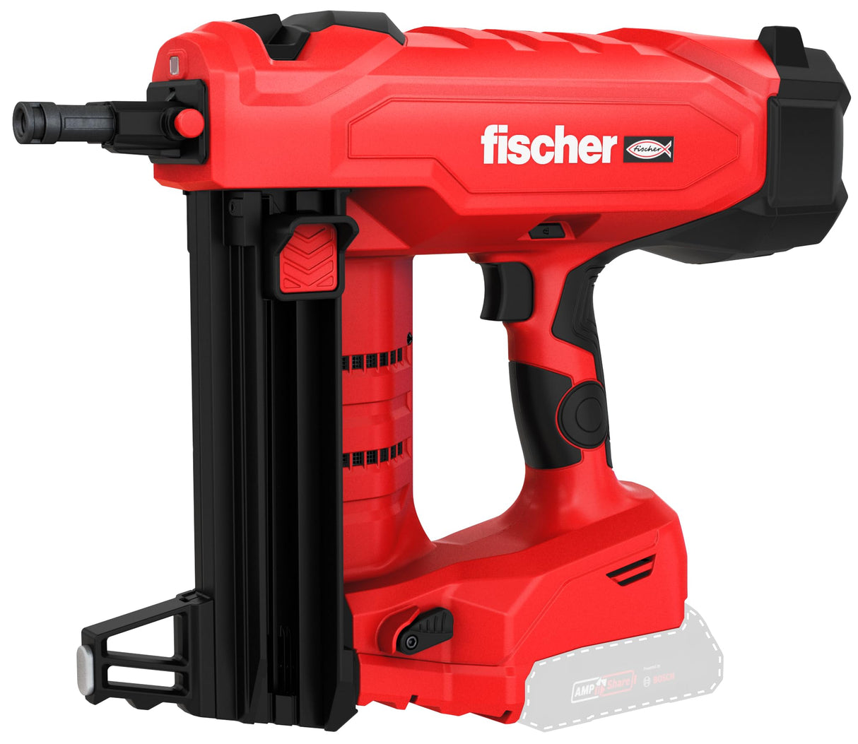 fischer Clavadora de hormigón FXC 85, sin gas, AMPShare Alliance, con ajuste de profundidad, para 500 clavos por carga, sin batería Bosch ProCore de 18 V