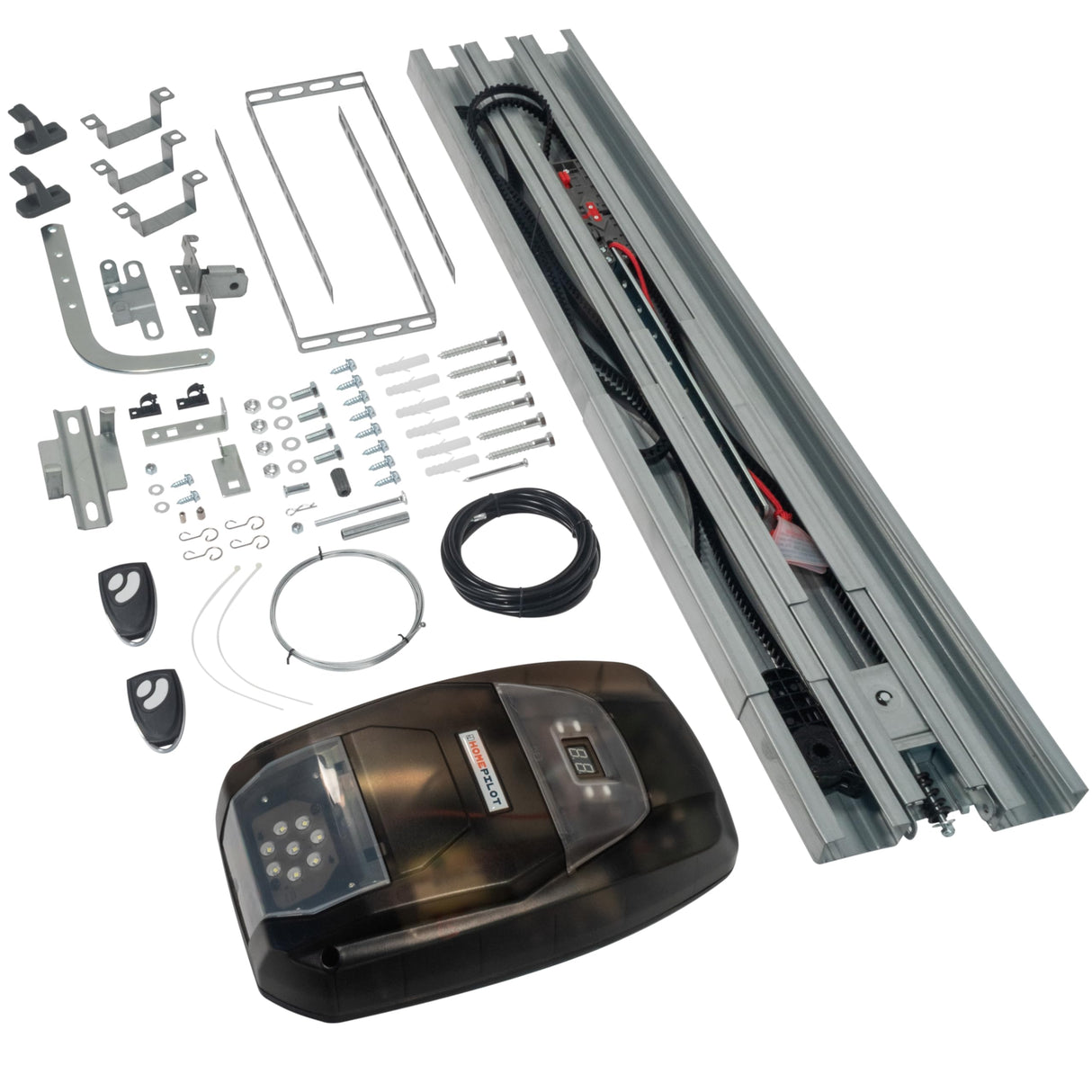 RADEMACHER HOMEPILOT - Motor puerta garaje Premium Smart | Control cómodo de la puerta desde la app. Compatible con puertas basculantes y seccionales de hasta 12,5 m² (altura máxima 2,4 m).