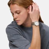 Liebeskind Reloj Analógico para Mujeres de Cuarzo con Correa en Acero Inoxidable LT-0465-MQ