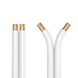 PureLink SP011-050 Cable de altavoz 2 x 2.5mm² (99.9% OFC cable de cobre sólido 0.10mm) Cable de altavoz de alta fidelidad, 50m, blanco