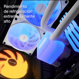 be quiet! Light Loop 240 mm Black CPU refrigerador con agua para sistemas muyoverclockeados, elegante bloque de refrigeración ARGB, 2 ventiladores Light WingsLX PWM high-speed, con ARGB-PWM-Hub