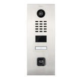 EKEY D2101FV Intercomunicador con solución de Acceso biométrico para Montaje Empotrado, Acero Inoxidable V4a