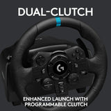 Logitech G923 Volante y Pedales de Carrera para PS5, PS4 y PC, Uk Inglés Enchufe de alimentación, Tipo G, Negro