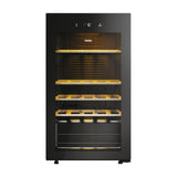 Haier Wine Bank 50 Series 3 HWS34GGH1 - Vinoteca 34 botellas, WIFI, Estantes de madera, Filtro Anti-UV, Filtro de carbón, Filtro de carbón, Display Digital, Iluminación LED, Silenciosa 37 dbA, Negra