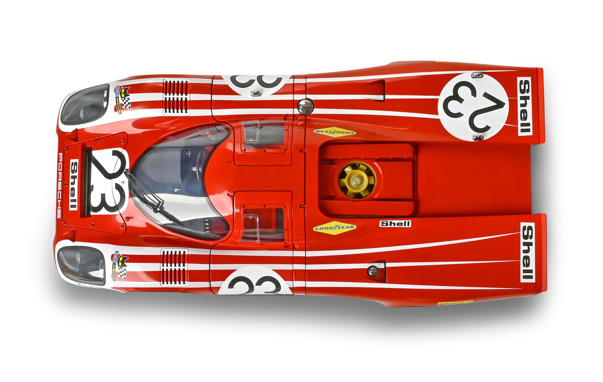 IXO Colecciones 1:8 IXO Porsche 917KH #23 Salzburg - construcción de maquetas, maquetas a Escala, Kit de maquetas, Kit de maquetas, función luz, Kit de construcción