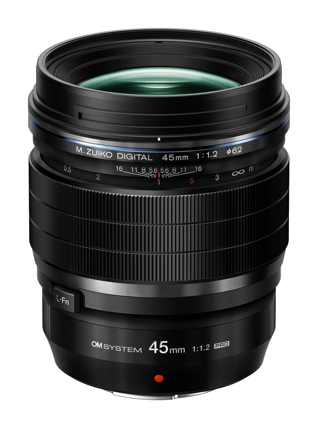 OM SYSTEM Objetivo M.Zuiko Digital ED 45 mm F1.2 Pro, Longitud Focal Fija Rápida, Apto para Todas Las Cámaras MFT, Modelos OM SYSTEM/Olympus OM-D & Pen, Serie G de Panasonic, Negro