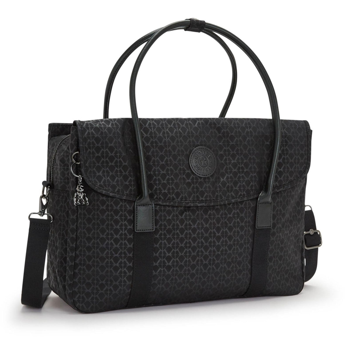 Kipling Superworker Messenger Bag, Signature Emb (Negro)