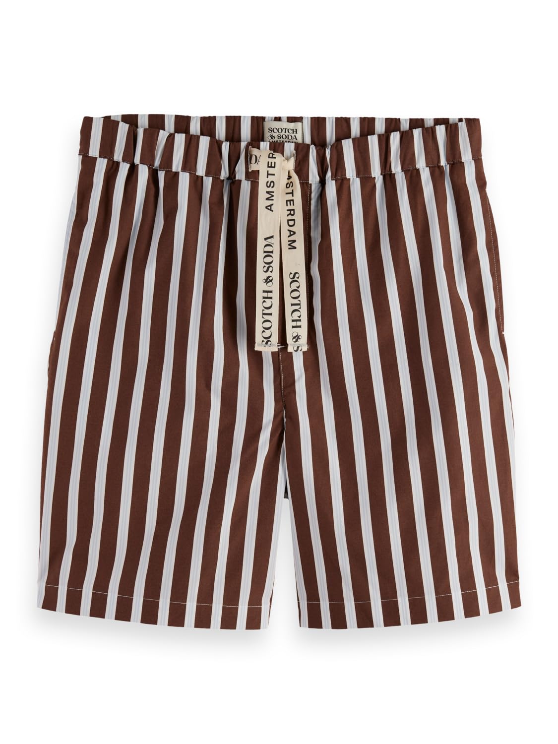 Scotch & Soda Fave Bermuda Shorts, Bermudas, Hombre, Cold Brew Stripe, XL