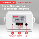 Pyle Sistema de Altavoces, Inalambrico, Impermeable, Waterproof, Exteriores, Interiores, Par de 3.5” de 3 vias, Activo, Pasivo