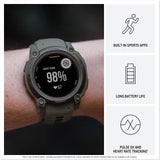 Garmin Instinct E, Reloj Inteligente con GPS, 40 mm, Resistente al Agua, Aplicaciones Deportivas integradas, Monitorización de la Salud, Notificaciones Inteligentes, Amarillo