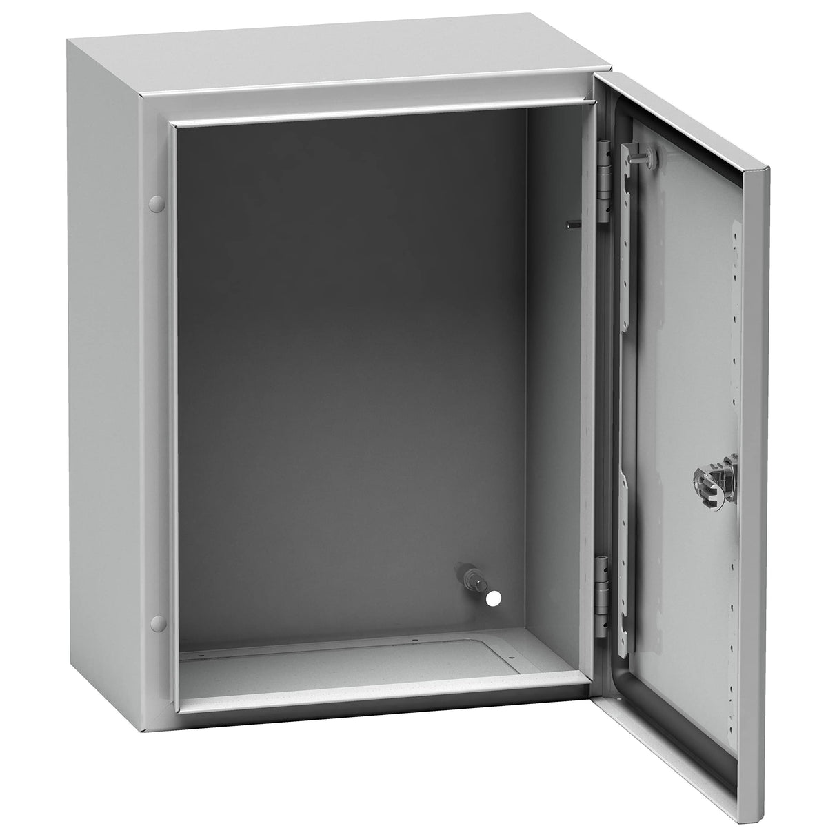 Schneider Electric NSYS3D5420 Spacial S3D Puerta Completa sin Placa de Montaje H500xB400xT200 IP66 IK10 RAL7035, Blanco