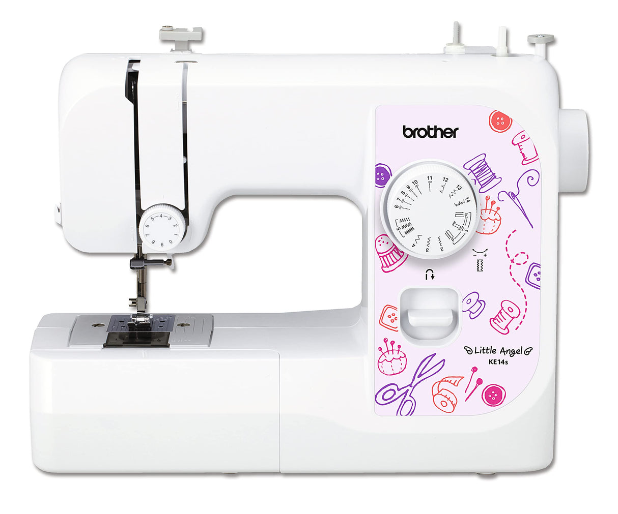 Brother Máquina de Coser, Blanco, Rosa, 40 x 15 x 31 cm