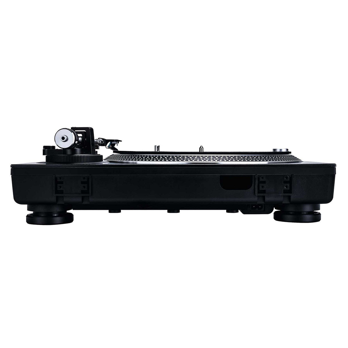 Reloop RP-4000 MK2 - Plato Giratorio de Cuarzo para DJ con accionamiento Directo de Alto par, Incluye Plato, Sistema de Toma OM Black, Casco, Alfombra de Deslizamiento y contrapeso, Negro