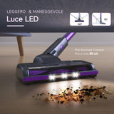Lubluelu Aspirador Sin Cable 27000pa 235W, Escoba Eléctrica Sin Cable, 50min Autonomía Aspirador con Cepillos Anti Enredo y 2 Filtros, para Suelos Duros Alfombras Pelo de Animal