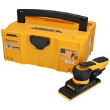 Mirka DEOS II 383 lijadora orbital en maletín 70x198mm 300 W lijadora de baja vibración para el lijado sin polvo de madera, tabiquería seca y metal con papel de lija velcro / MID3834044