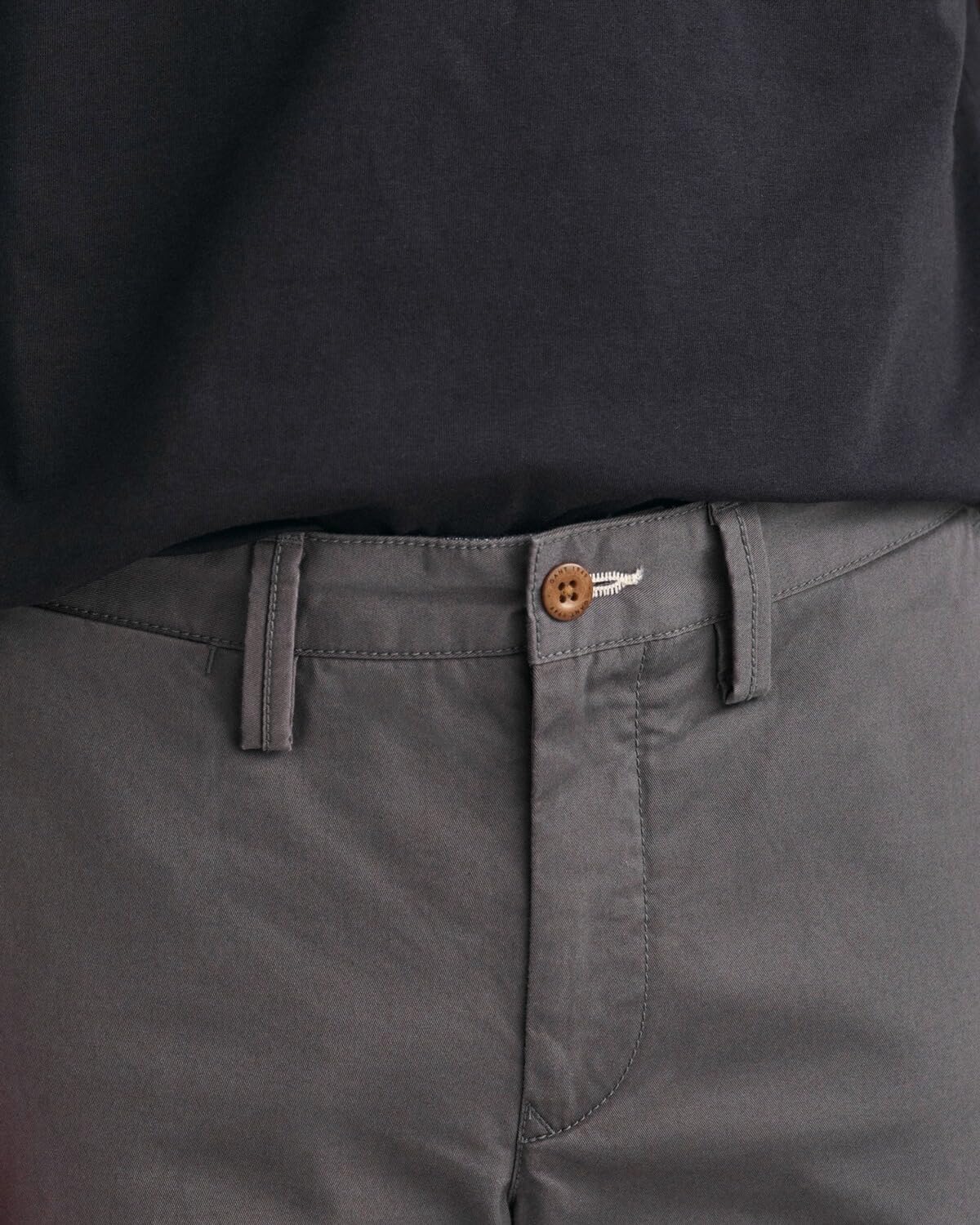GANT Slim Twill Chinos Pantalón, Antracita, 44W x 36L para Hombre
