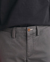 GANT Slim Twill Chinos Pantalón, Antracita, 44W x 36L para Hombre