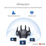 ASUS RT-AX89X - Router Gaming AX6000 WiFi 6 extensible de doble banda y 12 flujos, puertos 10G, puerto Gaming, modo para juegos móviles, seguridad de red, Instant Guard, VPN, compatible con AiMesh