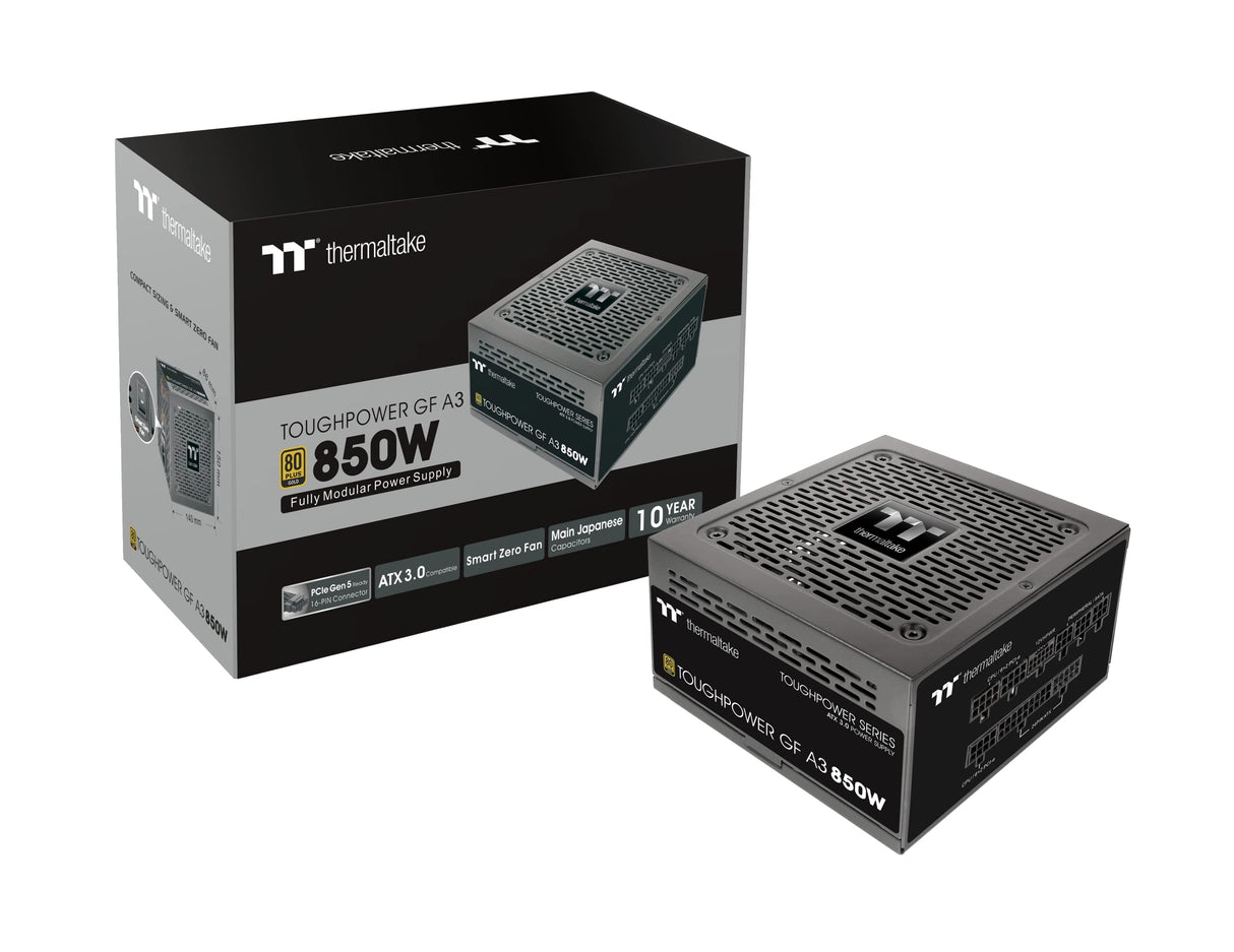 Thermaltake Toughpower GF A3 850W Gold | Totalmente Modular | ATX 3.0 | PCIe Gen 5