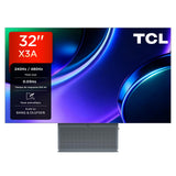 TCL 32X3A Monitor Gaming 32 Pulgadas OLED+, 4K UHD 240Hz, 480Hz FHD, 1300 nits, 0,03ms GtG, Pantalla Mate, AMD FreeSync Premium Pro, HDMI 2.1, Bang & Olufsen, USB-C (PD 90W)