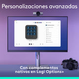 Logitech MX Creative Console, keypad programable con 9 teclas LCD personalizables y dial de control para diseño gráfico, edición de vídeo, fotografía, uso con Adobe, Zoom, Spotify - Grafito