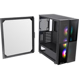 Thermaltake Versa T26 ARGB | Mid-Tower-ATX-PC-Chassis | PC-Case | 4mm Tempered-Glass | Black
