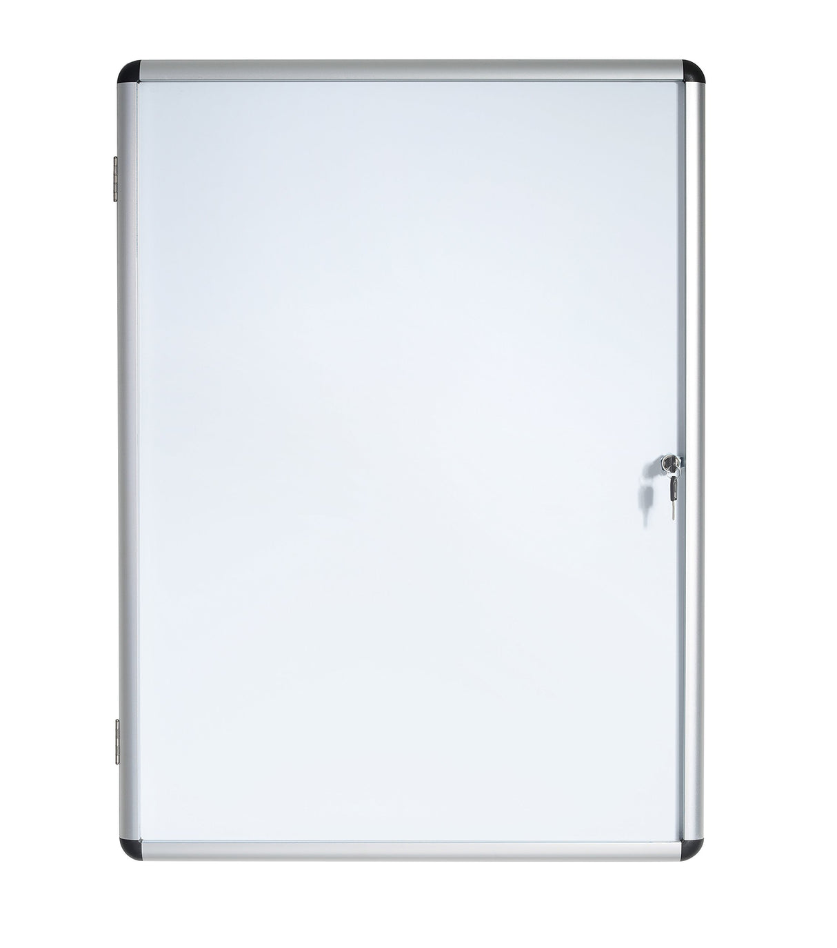 Bi-Office Enclore - Vitrina de interior Magnética para 4 Hojas A4, con Puerta de Aluminio y Cerradura, 500 x 674 mm