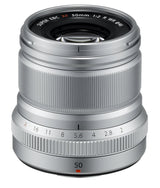 Fujifilm Fujinon XF50 mm F2 R WR - Objetivo para Fujifilm con montura X (distancia focal de 50 mm, apertura f/2-16, autofocus), color plata