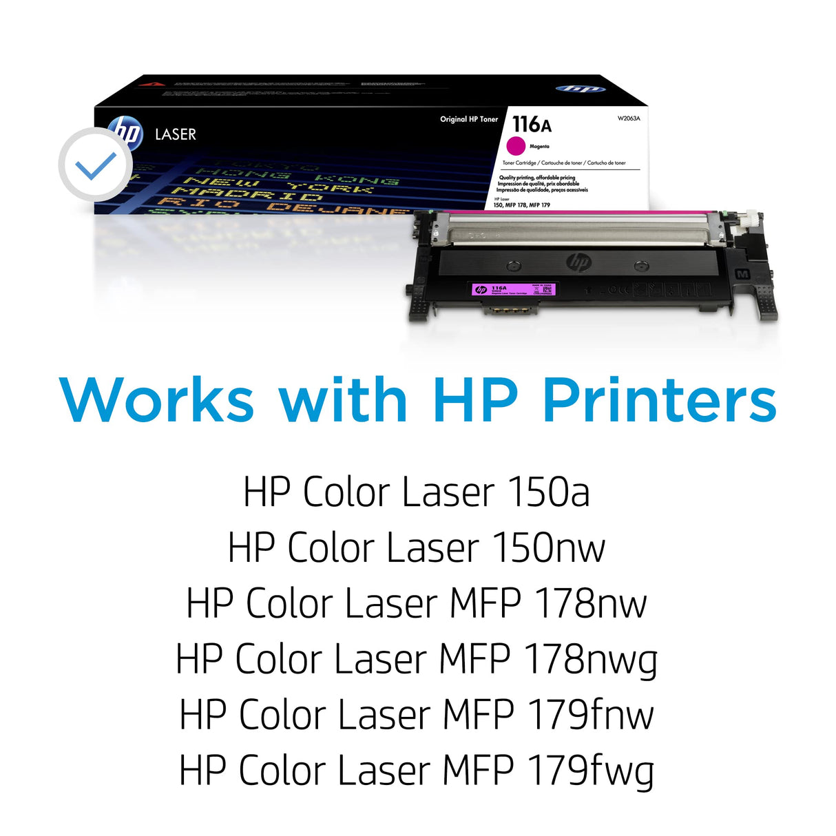 HP 120A W1120A, Tambor de Creación de Imágenes Original, de 16.000 páginas, para impresoras HP Color Laser 150a, 150nw, MFP 178nwg, MFP 179fwg