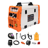 RURIS - Estación de soldadura inversor AS200FULL 200A – MIG/MAG sin gas, LIFT TIG, MMA – 230 V, 60% Duty Cycle, Ø Alambre 0,8-1 mm, Ø electrodos 2,5-4 mm, kit completo incluido