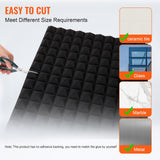 VEVOR Paneles de Espuma Acústica 1200 x 600 x 50 mm, Paneles de Pared Insonorizados con Diseño Piramidal, Resistentes al Fuego, Paneles Absorbentes de Sonido para Paredes y Techos de Estudios, 4 uds
