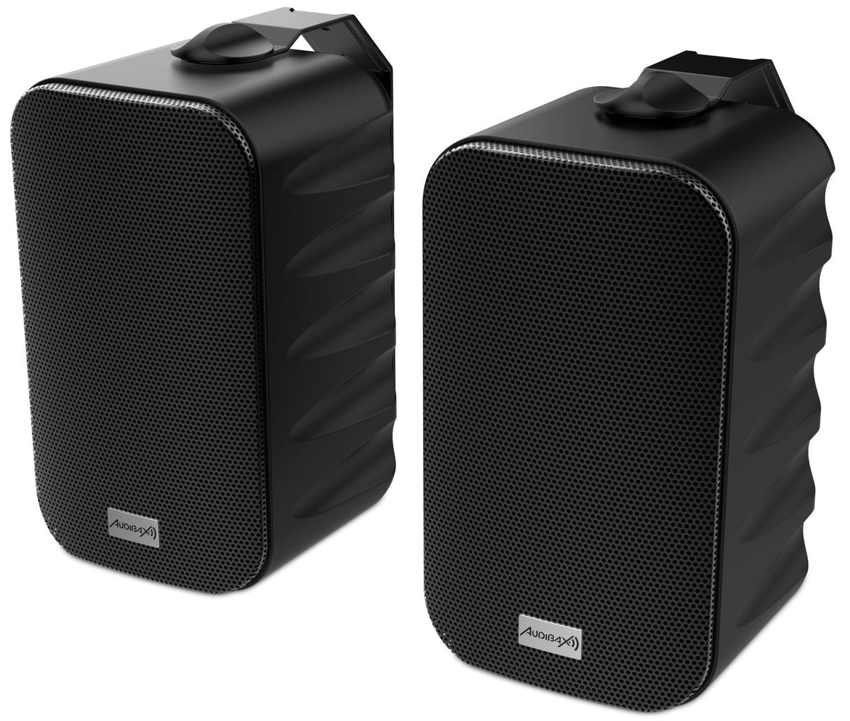 Audibax Delta 42 BT Black Pareja de Altavoces Bluetooth – Altavoces Activos de Alto Rendimiento para Pared – Compatible con Bluetooth - Alto Rango de Frecuencia (90Hz-20kHz) - Sonido Envolvente
