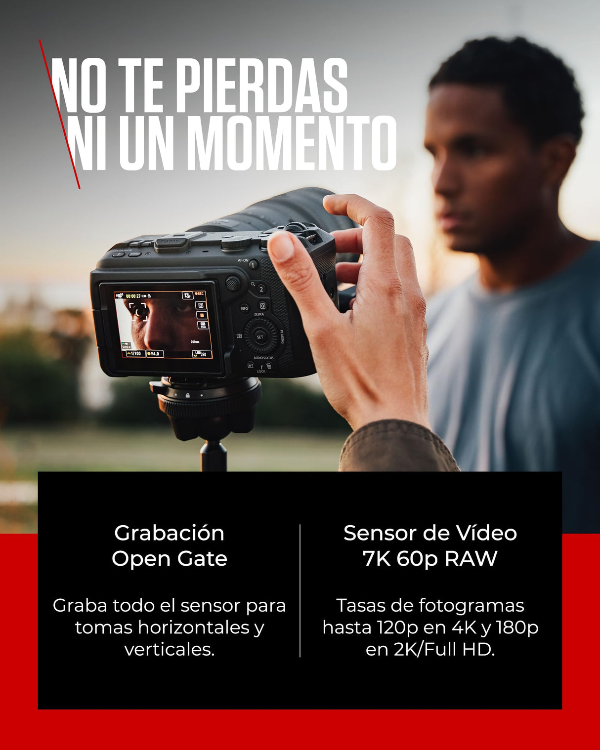 Canon EOS R6 V Cámara Mirrorless Compacta Full Frame | Vídeo 7K Raw, Estabilización Imagen y Open Gate Recording | Creación Contenido, Vlogging, Viajes | Compatible Objetivos RF