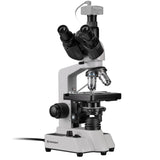 Bresser 5723100 Researcher Trino 40-1000x Microscopio, Negro/ Blanco