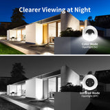 SwitchBot Cámara de Foco para Exteriores 1080P – 10000 mAh, cámara de Seguridad inalámbrica con detección de IA, Impermeable, Funciona con Alexa y Google Home, visión Nocturna a Color, Almacenamiento