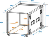 ROADINGER Rack Profi 10U 45cm con ruedas