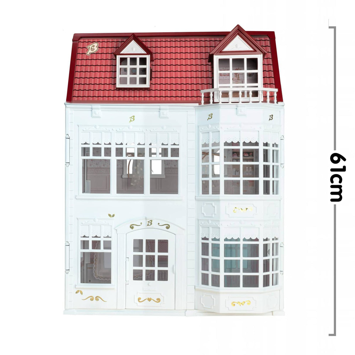 los Barriguitas - Set casita de muñecas para bebés clásicos con Muchas Habitaciones, Muebles y Accesorios de Juego - Para niños a Partir de 3 años, Famosa (700017220)