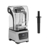 Royal Catering Batidora de Vaso con Cubierta Antirruido Potencia de 1680 W Volumen de 2 L Pantalla Digital Función Pulso 24.500 rpm Licuadora de jarra Batidora americana para batidos