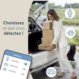 Somfy 1875340 - Pack de 2 cámaras al Aire Libre 2 Blancas, cámaras con detección de Movimiento Inteligente, Sirena integrada de 110 DB, conexión Posible en una luminaria existente, imágenes Full HD