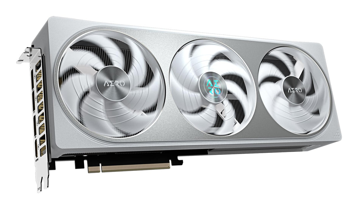 Gigabyte GeForce RTX 5070 Aero OC 12G Tarjeta Gráfica - 12GB GDDR7, 192 bits, PCI-E 5.0, 2625 MHz Core Clock, 3 x DP 2.1a, 1 x HDMI 2.1b, NVIDIA DLSS 4, GV-N5070AERO OC-12GD