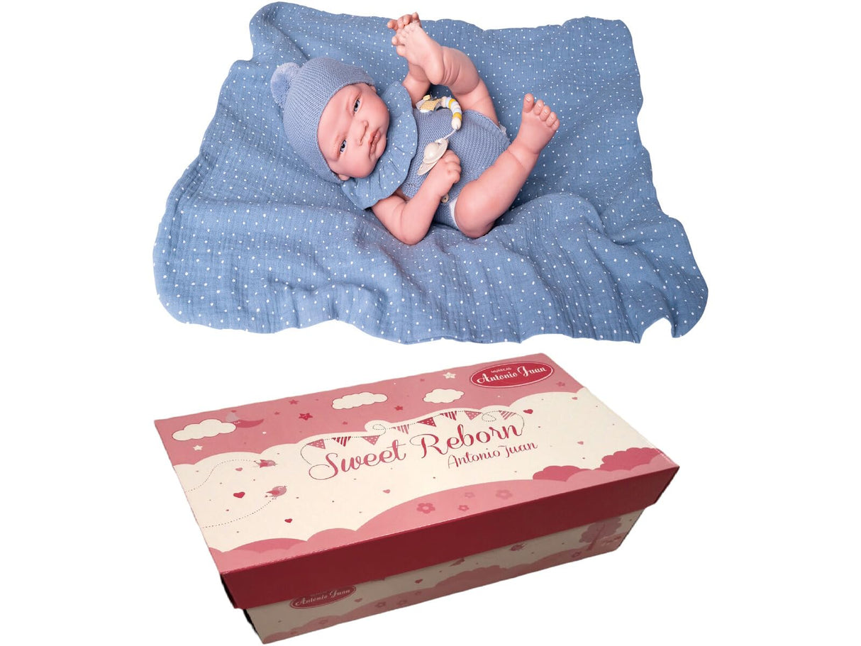 Muñecas Antonio Juan Sweet Reborn Nacido Parejita con Cuerpo de Vinilo