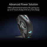ASUS ROG Spatha X Wireless Gaming Mouse (Magnetic Charging Stand, 12 Programmable Buttons, 19,000 DPI, Push-fit Hot Swap Switch Sockets, ROG Micro Switches, ROG Paracord and Aura RGB Lighting)