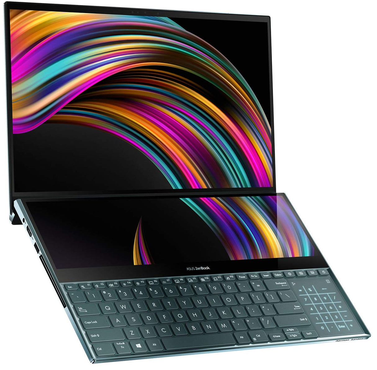 ASUS ZenBook Pro Duo UX581GV 15.6" 4K Dual Touch Pantalla 4K Alexa (Intel i7-9750H, 512 GB PCI-e SSD, 16 GB de RAM, NVIDIA GeForce RTX 2060 6 GB de gráficos, Windows 10, UK -Teclado (QWERTY))